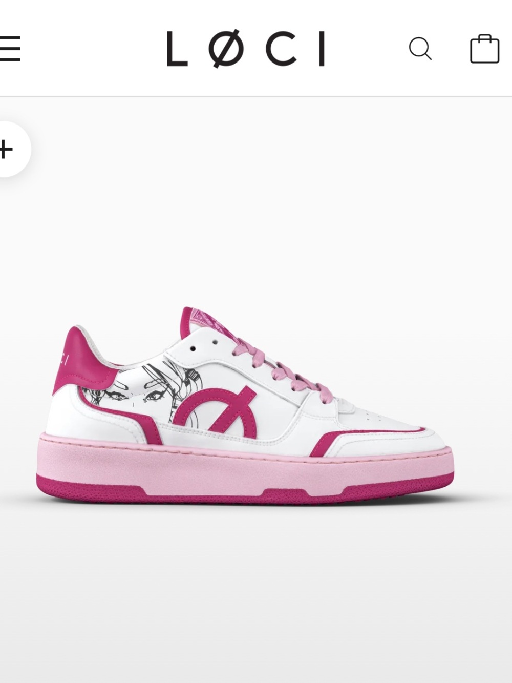 Loci Nicki Minaj Sneakers White Pink